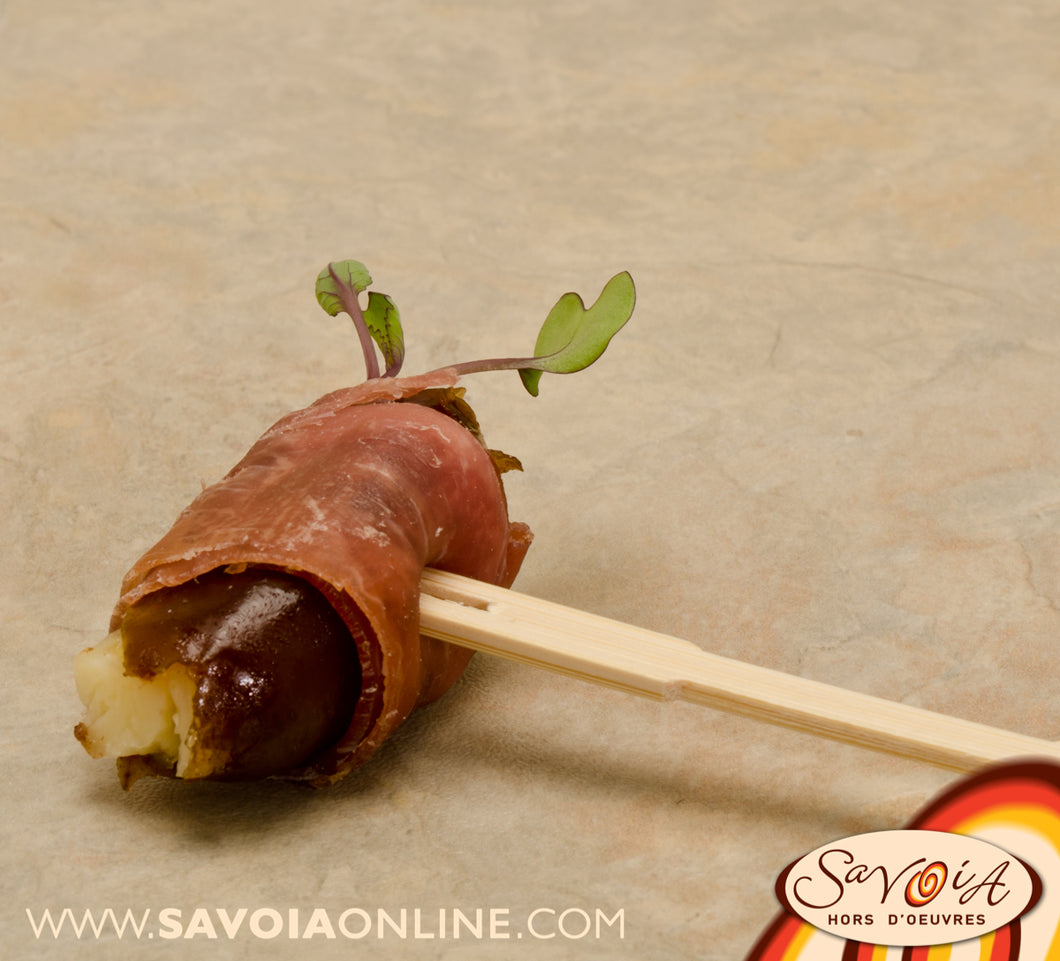 Date Asiago Filled Smoked Duck Roll