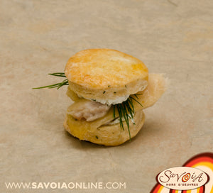Dill Scone with Smoked Trout Cream Cheese