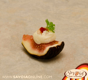 Fig with Whipped Brie Red Pepper Jelly